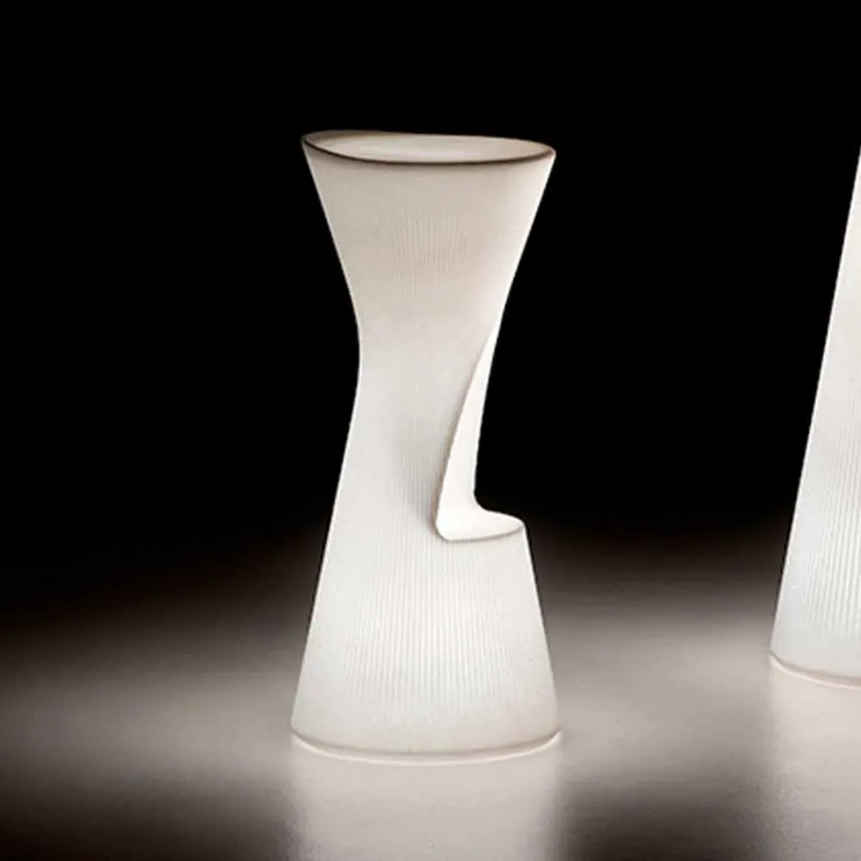 Světelná venkovní stolička z polyethylenu s LED diodou Made in Italy - Desmond Viadurini