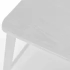 Moderní kovová stolička se sedákem a opěradlem ze dřeva, 2 kusy - Habibi Viadurini