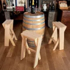 Skládací a stohovatelná stolička z masivního jasanu - Napište Viadurini