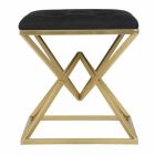 Moderní designová hranatá stolička ze železa a látky - želé Viadurini