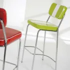 Classic stolice 50 let umělé kůže s centrálním bílého pruhu Banda Viadurini