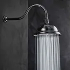 Sprchová hlavice proti vodnímu kameni z oceli a klasické mosazi vyrobené v Itálii - Mingo Viadurini