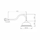 Sprchová hlavice proti vodnímu kameni z oceli a klasické mosazi vyrobené v Itálii - Mingo Viadurini