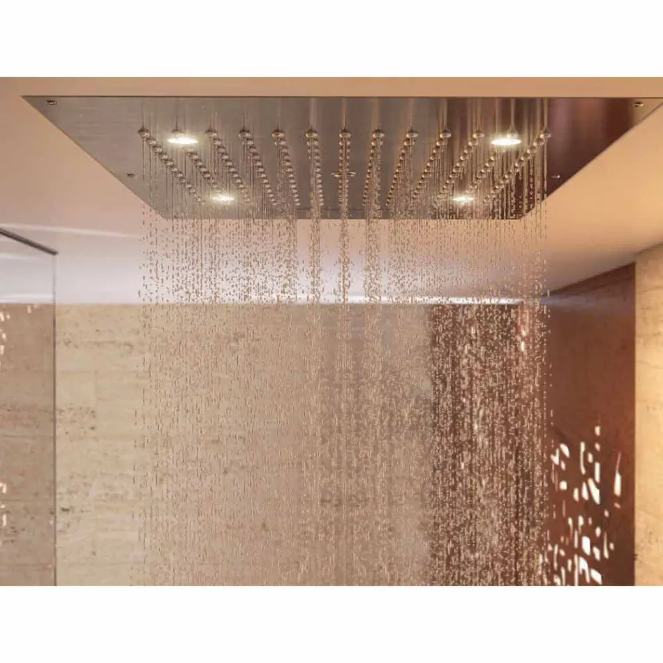 Sprchová hlavice s chromoterapie dvě moderní design sen tryskami Viadurini