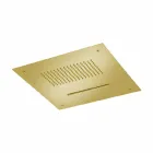 Ocelová stropní sprchová hlavice s dvojitým paprskem vyrobená v Itálii - Quinto Viadurini