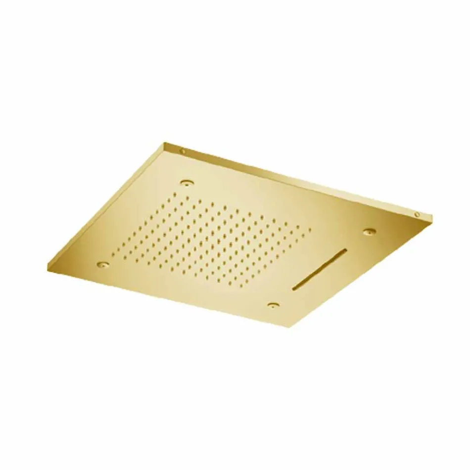 Nerezová stropní sprchová hlavice se 3 tryskami vyrobená v Itálii - Frido Viadurini