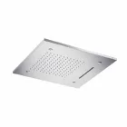 Nerezová stropní sprchová hlavice se 3 tryskami vyrobená v Itálii - Frido Viadurini