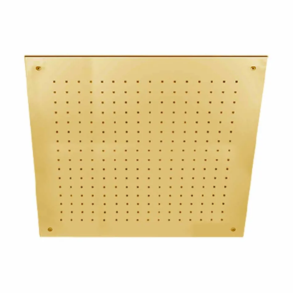 Stropní sprchová hlavice z nerezové oceli s jedním paprskem vyrobená v Itálii - Cauro Viadurini