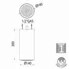 Sprchová hlavice elegantní moderní design s tryskou Bossini Viadurini