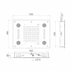 Ocelová sprchová hlavice s chromoterapií a Bluetooth Made in Italy - Elbo Viadurini