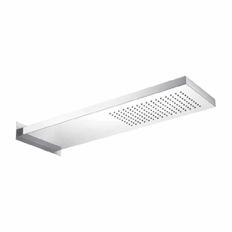 Ocelová sprchová hlavice s dešťovou tryskou vyrobená v Itálii - Nairobi Viadurini