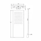Nerezová sprchová hlavice s dešťovou tryskou vyrobená v Itálii - Fiordo Viadurini