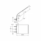 Štíhlá ocelová sprchová hlavice s dešťovou tryskou vyrobená v Itálii - Vispo Viadurini