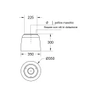 Sprchová hlavice Luxolid s pevným povrchem Made in Italy - Lallio Viadurini