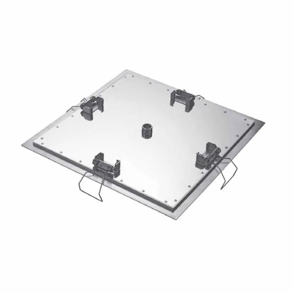 Čtvercová stropní sprchová hlavice z oceli vyrobená v Itálii - škrob Viadurini