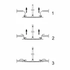 Čtvercová stropní sprchová hlavice z oceli vyrobená v Itálii - škrob Viadurini