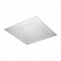 Čtvercová stropní sprchová hlavice z oceli vyrobená v Itálii - škrob