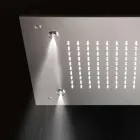 Čtvercová sprchová hlavice z nerezové oceli s nebulizátory Made in Italy - Selmo Viadurini