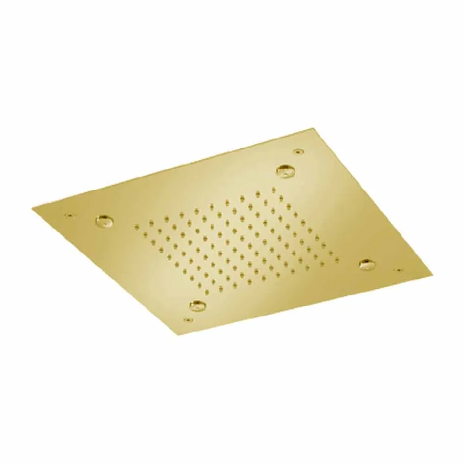 Čtvercová sprchová hlavice z nerezové oceli s nebulizátory Made in Italy - Selmo Viadurini