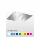 Čtvercová sprchová hlavice s jedním paprskem z nerezové oceli vyrobené v Itálii - Jet Viadurini