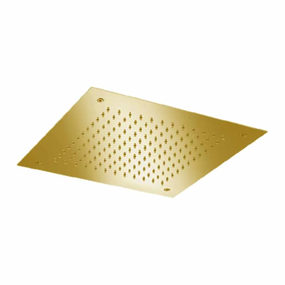 Čtvercová sprchová hlavice s jedním paprskem z nerezové oceli vyrobené v Itálii - Jet Viadurini