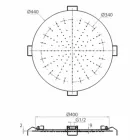 Kulatá stropní sprchová hlavice z moderní oceli vyrobené v Itálii - Damian Viadurini