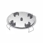 Kulatá stropní sprchová hlavice z moderní oceli vyrobené v Itálii - Damian Viadurini