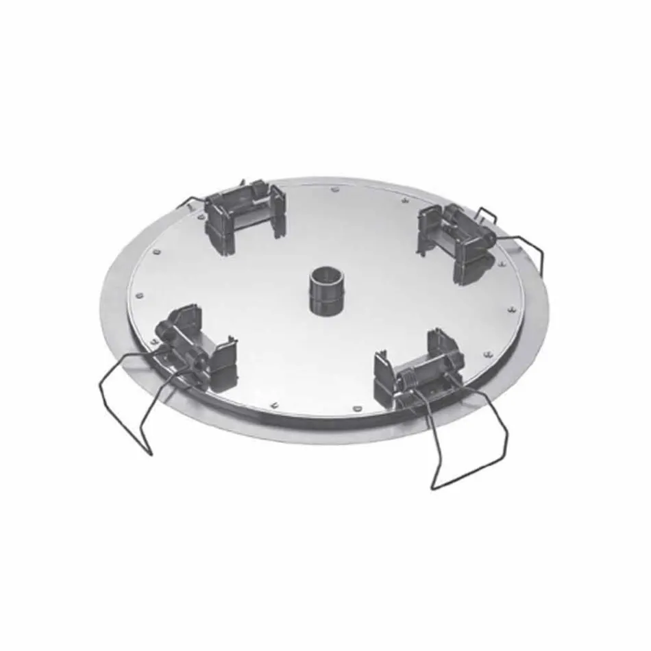 Kulatá stropní sprchová hlavice z moderní oceli vyrobené v Itálii - Damian Viadurini