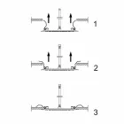 Kulatá stropní sprchová hlavice z moderní oceli vyrobené v Itálii - Damian Viadurini