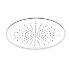 Kulatá jednoproudová sprchová hlavice z nerezové oceli vyrobená v Itálii - síra Viadurini