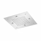 Ocelová sprchová hlavice s dešťovou tryskou a nebulizátory Made in Italy - Selmo Viadurini