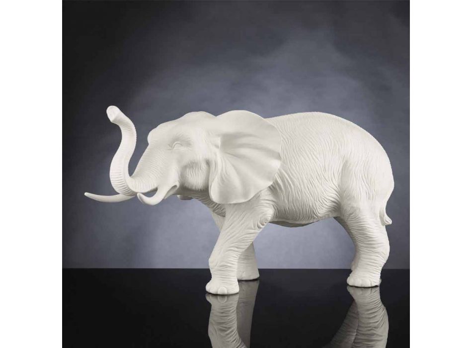 Ručně vyrobený keramický ornament ve tvaru slona vyrobený v Itálii - Fante Viadurini