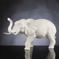 Ručně vyrobený keramický ornament ve tvaru slona vyrobený v Itálii - Fante