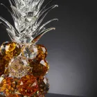 Dekorativní křišťálový ornament ve tvaru ananasu vyrobený v Itálii - ananas Viadurini