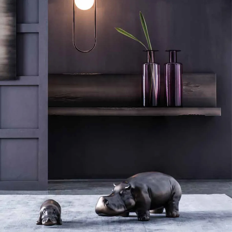 Keramické ozdoby ve tvaru hrocha, vyrobené v Itálii - Savage Viadurini