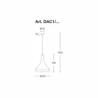 Návrhové odpružení z hliníku Vyrobeno v Itálii - Cappadocia Aldo Bernardi Viadurini
