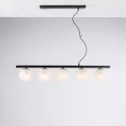 Závěsná lampa z lakovaného železa vyrobená v Itálii pro interiérové dekorace - Berlín Viadurini