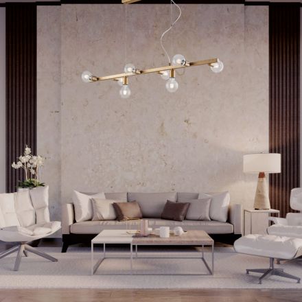 Lakovaná železná závěsná lampa vyrobená v Itálii pro interiérovou dekoraci - Verona Viadurini