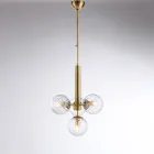 Závěsná lampa vyrobená v Itálii ze železa pro interiérové dekorace - Como Viadurini