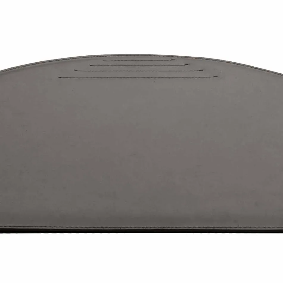 Regenerovaná kožená podložka na stůl se švy na pera vyrobené v Itálii - Medea Viadurini