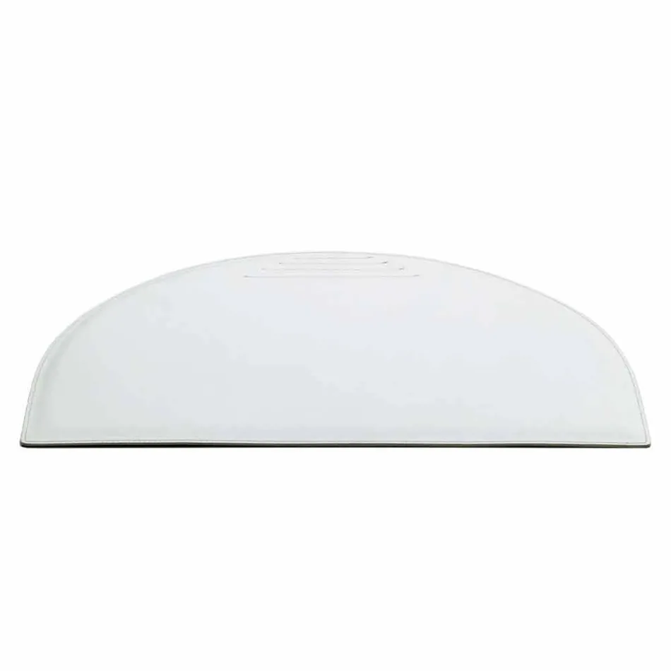 Regenerovaná kožená podložka na stůl se švy na pera vyrobené v Itálii - Medea Viadurini