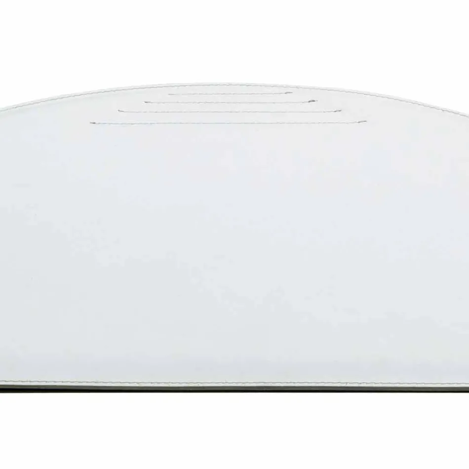 Regenerovaná kožená podložka na stůl se švy na pera vyrobené v Itálii - Medea Viadurini