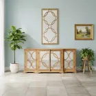 Zrcadlo 156x83 cm ze starého přírodního borovicového dřeva - Agosta Viadurini