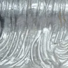 Stříbrné nástěnné zrcadlo, moderní zlaté dřevo vyrobené v Itálii Teodoro Viadurini