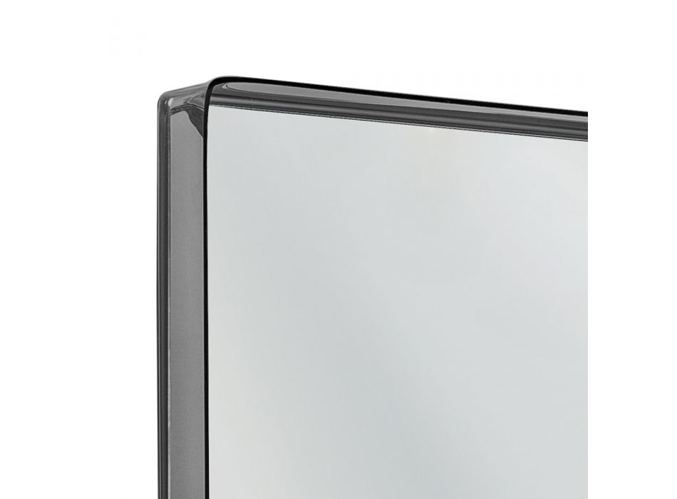 Nástěnné zrcadlo s policovým rámem z barevného plexiskla - Orvieto Viadurini