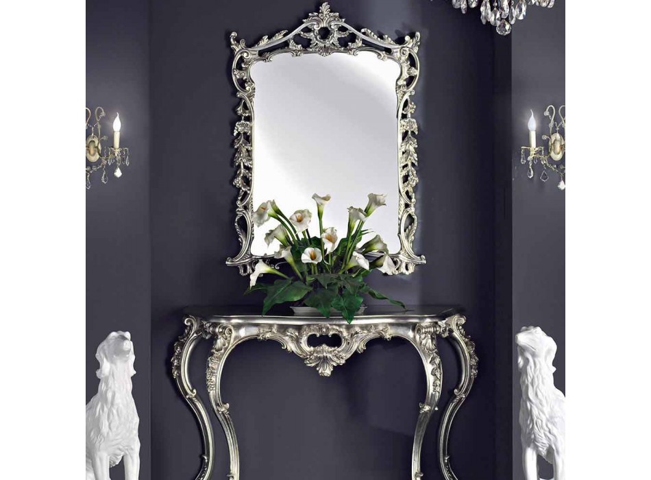 Nástěnné zrcadlo, dřevěná konzole a ručně vyráběný klavír v Itálii Giacomo Viadurini