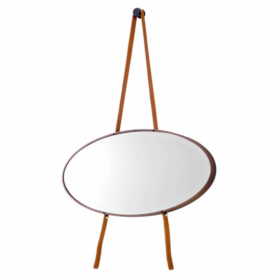 Nástěnné zrcadlo / podlahové masivní dřevo Grilli York vyráběné v Itálii Viadurini