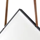 Nástěnné zrcadlo / podlahové masivní dřevo Grilli York vyráběné v Itálii Viadurini