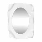 Zrcadlová stěna bílé mléko Diva moderní design, vyrobeno v Itálii Viadurini