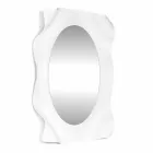 Zrcadlová stěna bílé mléko Diva moderní design, vyrobeno v Itálii Viadurini